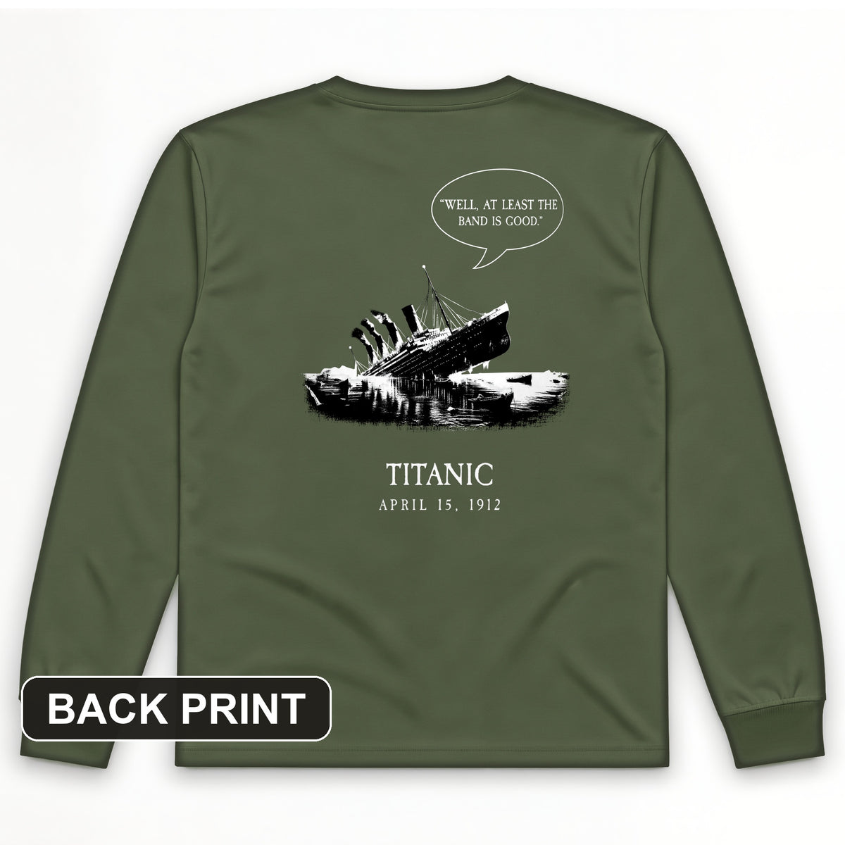 Band's Good Back Print Long Sleeve T-Shirt