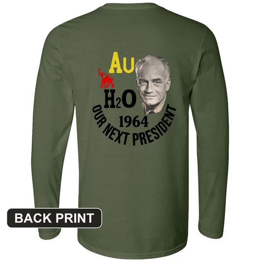 Barry Goldwater Back Print Long Sleeve T-Shirt
