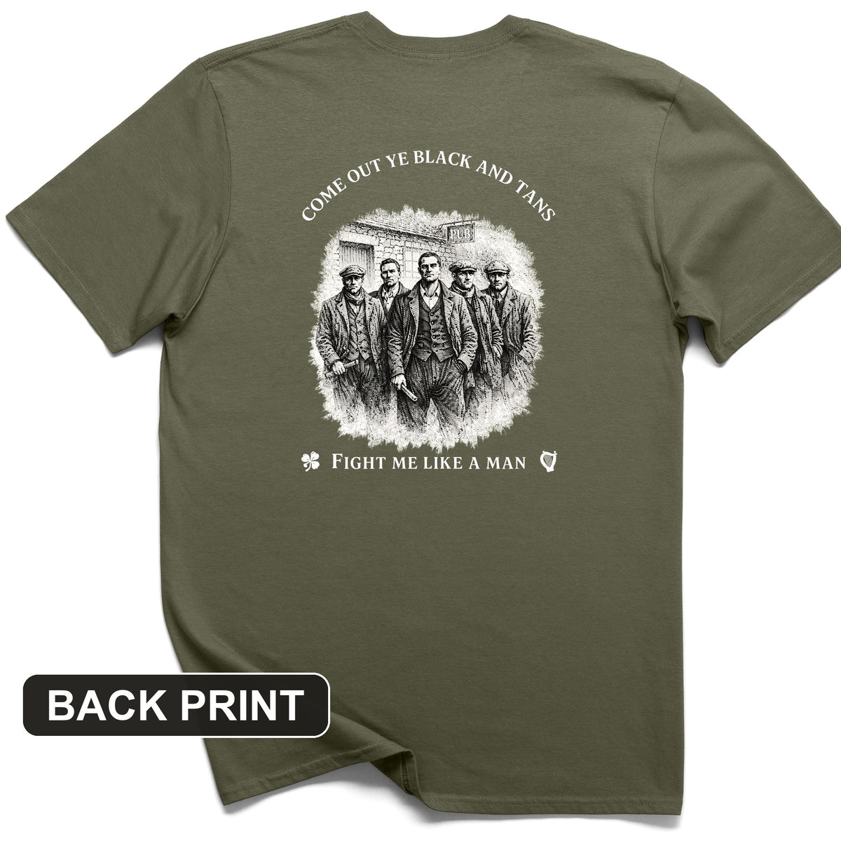 Black and Tans Back Print T-Shirt