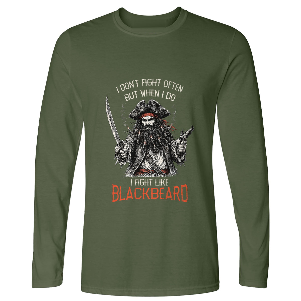 Blackbeard Long Sleeve T-Shirt