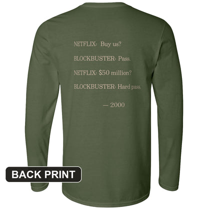 Blockbuster Back Print Long Sleeve T-Shirt