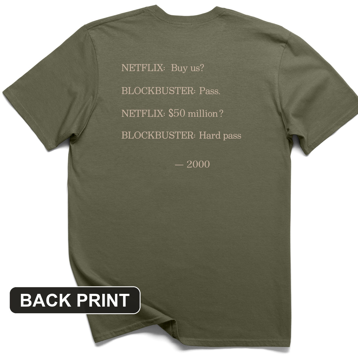 Blockbuster Back Print T-Shirt