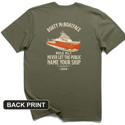Boaty McBoatface Back Print T-Shirt