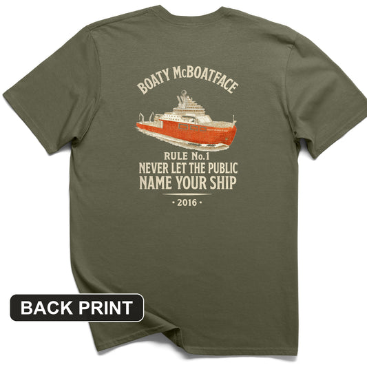 Boaty McBoatface Back Print T-Shirt