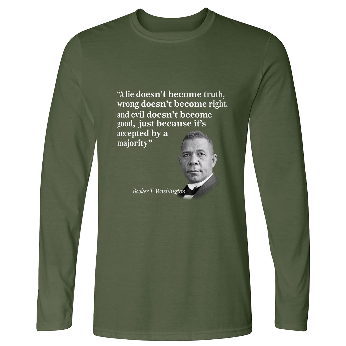 Booker T Washington Long Sleeve T-Shirt