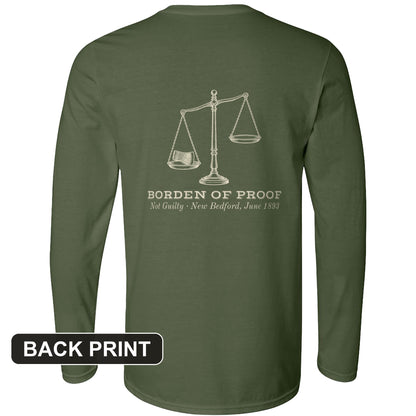 Borden Of Proof Back Print Long Sleeve T-Shirt