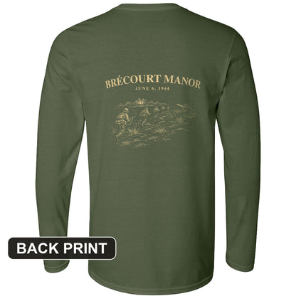 Brecourt Manor Back Print Long Sleeve T-Shirt