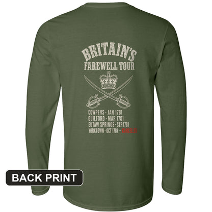 Britain's Farewell Tour Back Print Long Sleeve T-Shirt