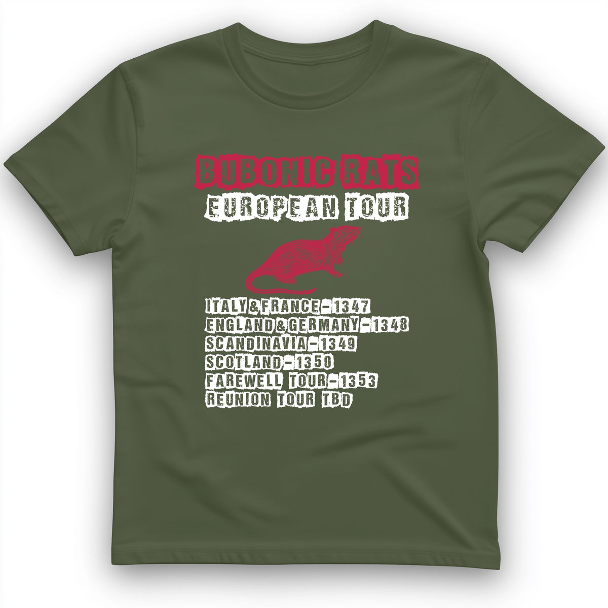 Bubonic Rats European Tour T-Shirt