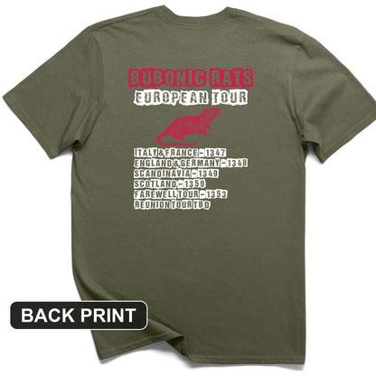 Bubonic Rats World Tour Back Print T-Shirt