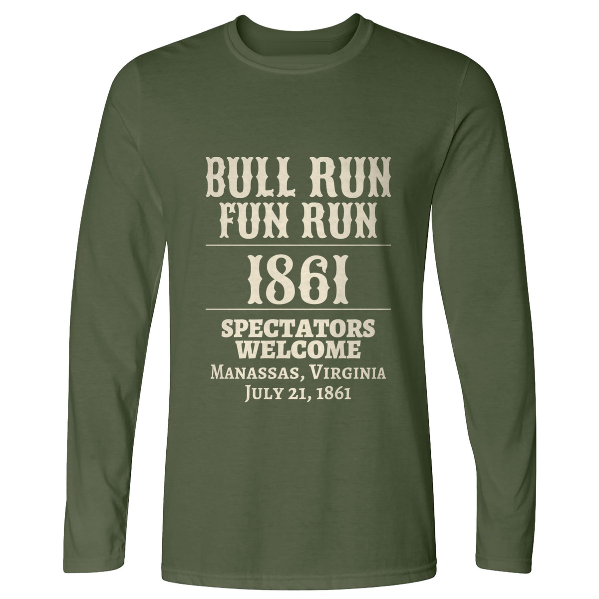 Bull Run Fun Run 1861 Long Sleeve T-Shirt