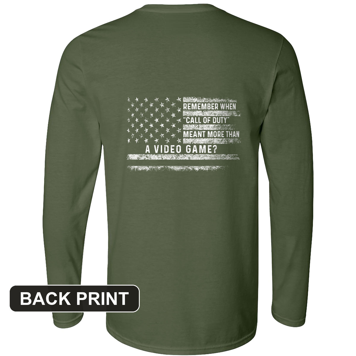 Call of Duty Back Print Long Sleeve T-Shirt