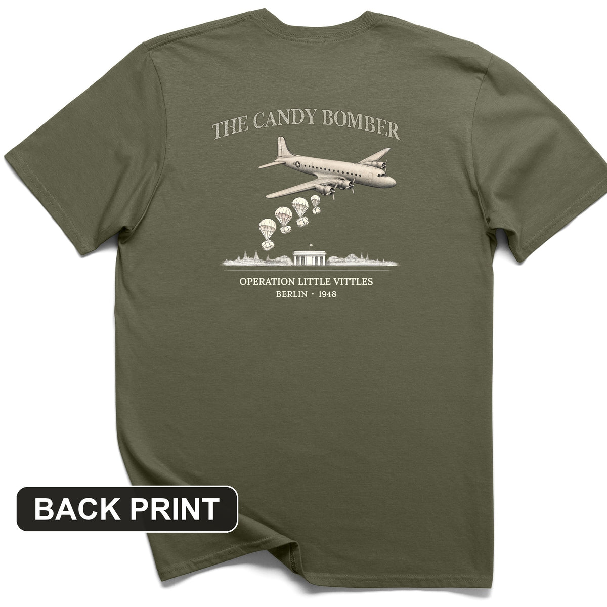 Candy Bomber Back Print T-Shirt