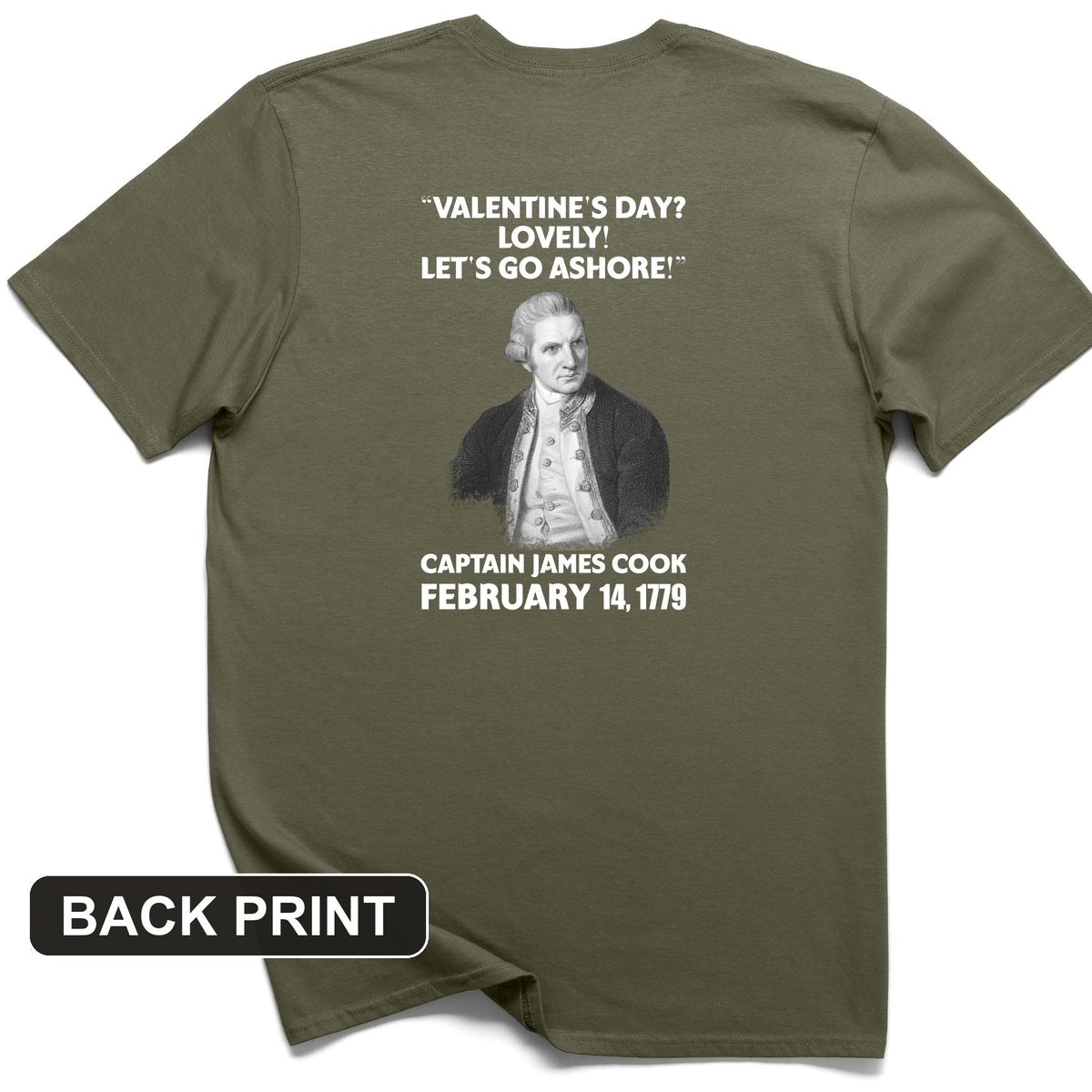 Captain Cook Back Print T-Shirt