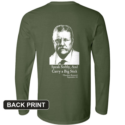 Carry A Big Stick Back Print Long Sleeve T-Shirt