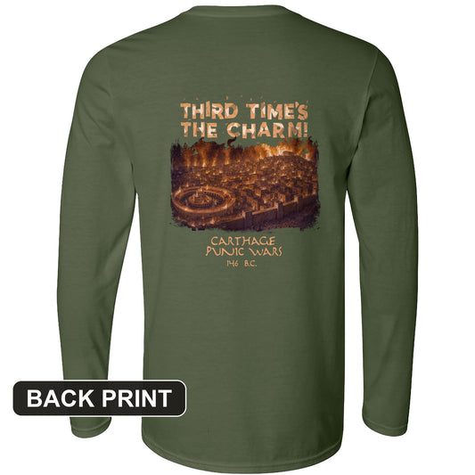 Carthage Back Print Long Sleeve T-Shirt