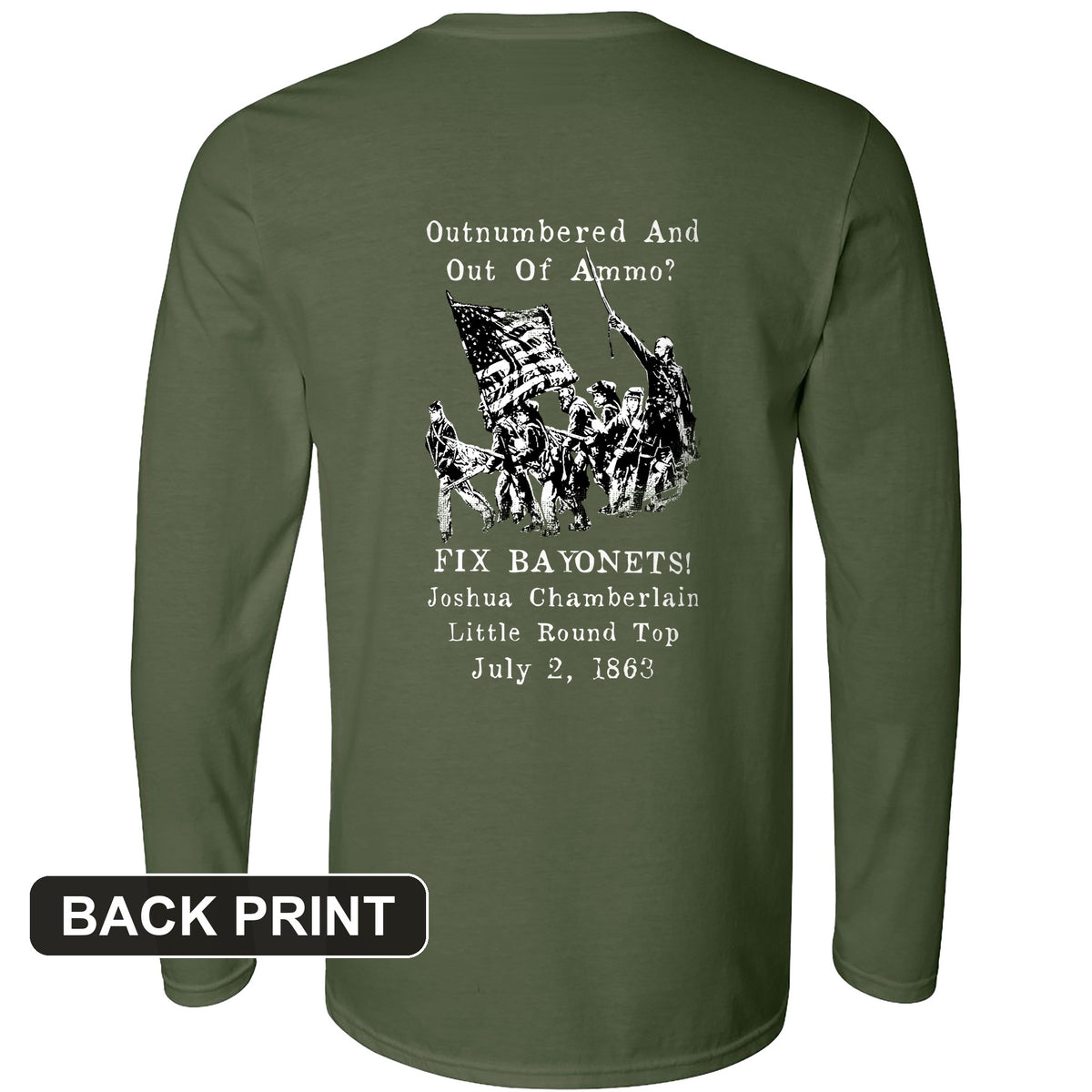 Chamberlain Back Print Long Sleeve T-Shirt