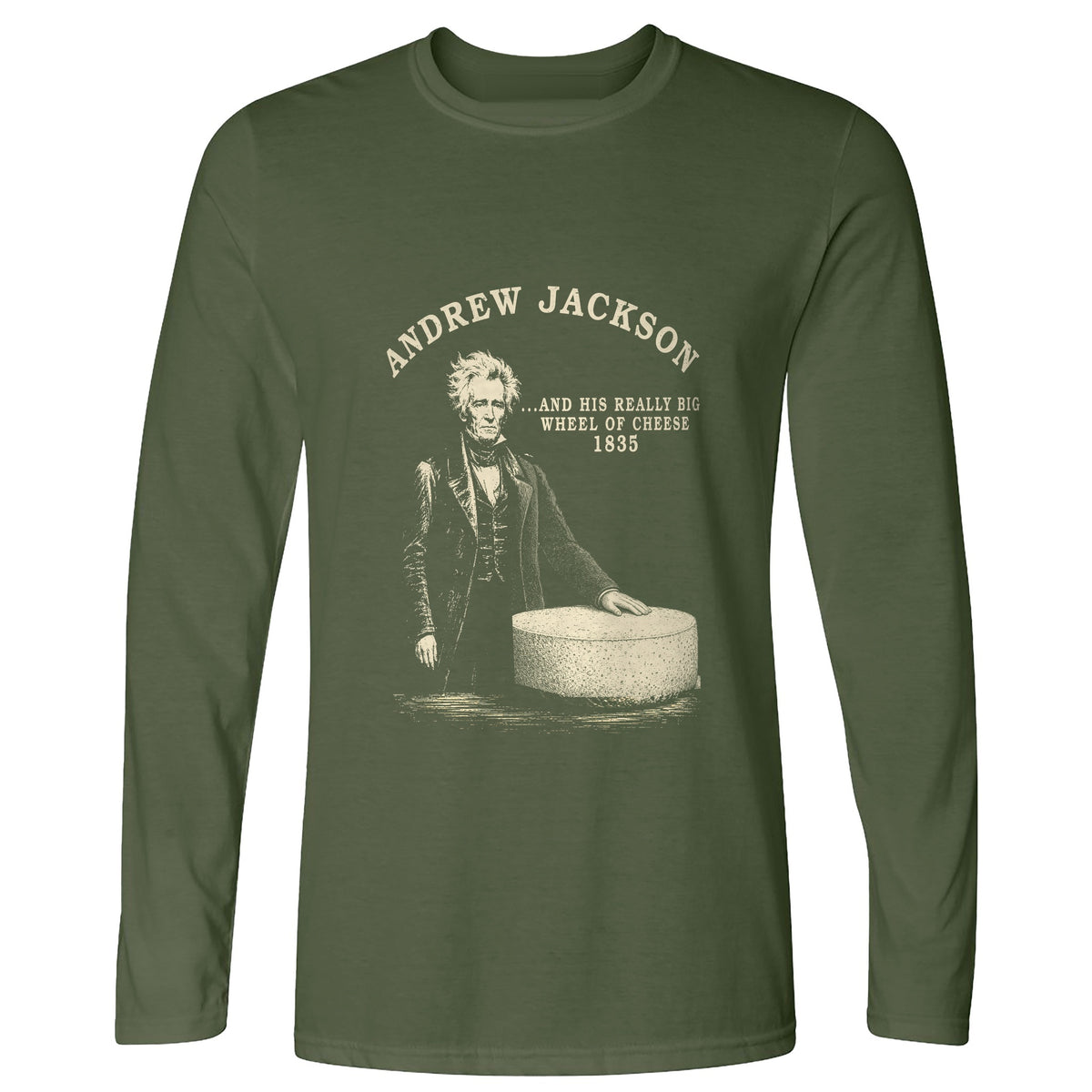 Cheese Wheel Long Sleeve T-Shirt
