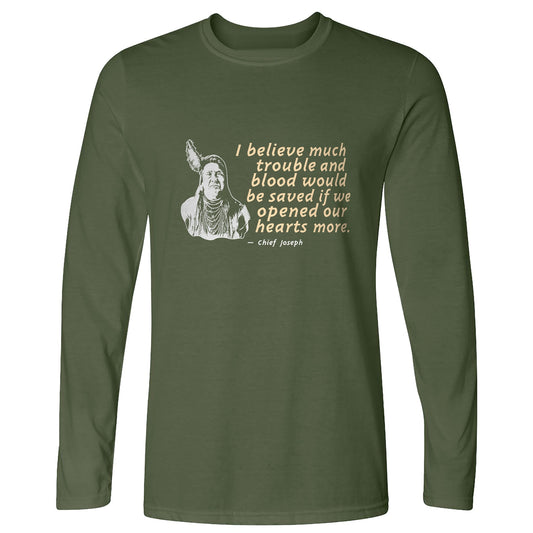 Chief Joseph Open Hearts Long Sleeve T-Shirt