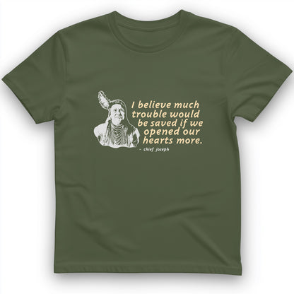 Chief Joseph Open Hearts T-Shirt