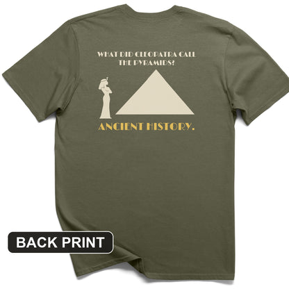 Cleopatra Ancient History Back Print T-Shirt