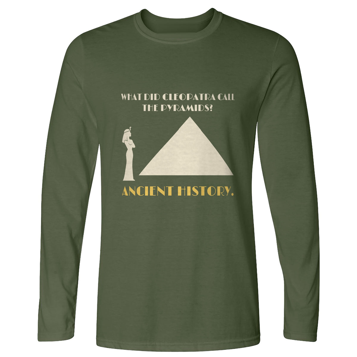 Cleopatra Ancient History Long Sleeve T-Shirt