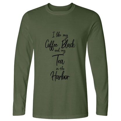 Coffee Black Long Sleeve T-Shirt