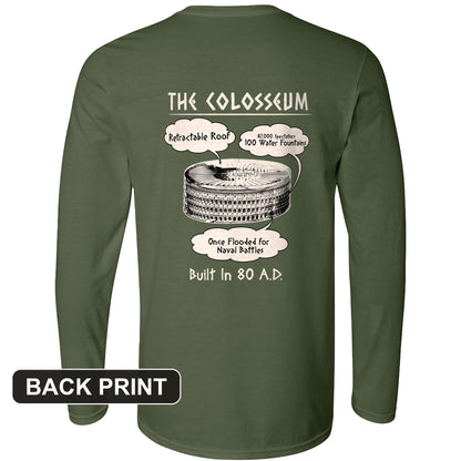 Colosseum Back Print Long Sleeve T-Shirt