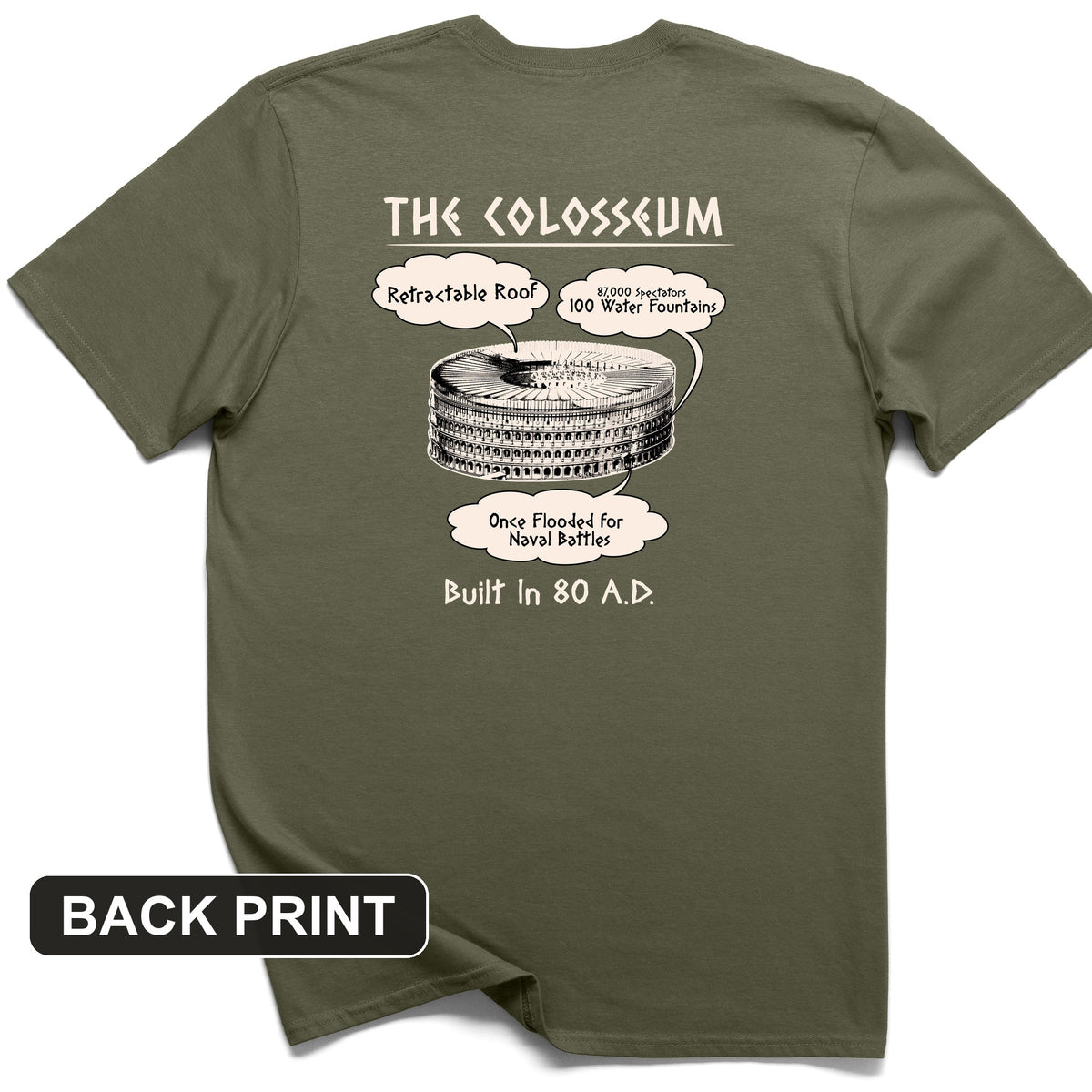 Colosseum Back Print T-Shirt