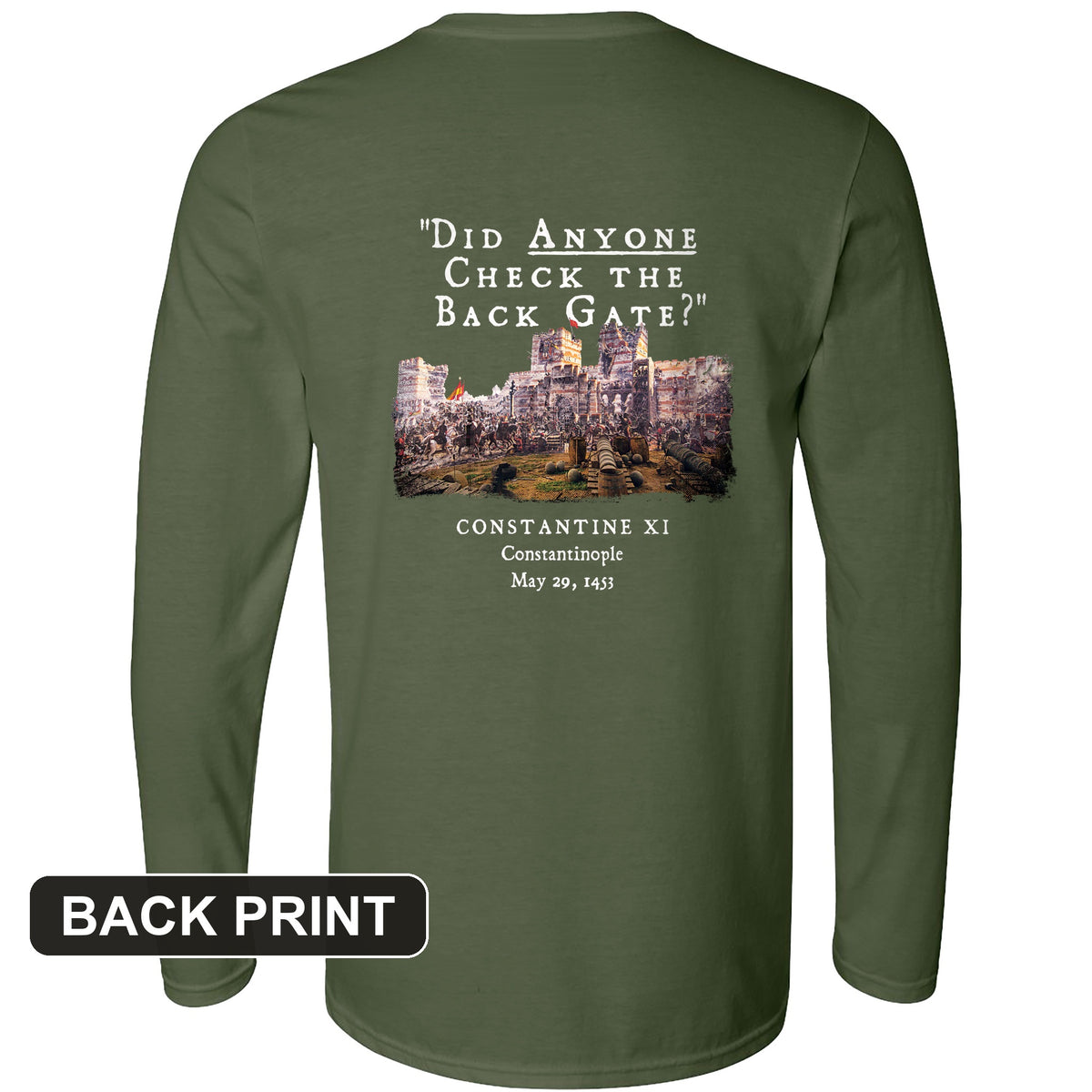 Constantinople Back Print Long Sleeve T-Shirt