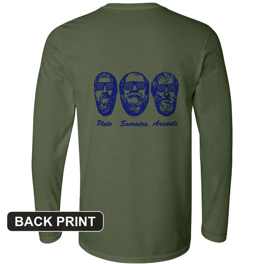 Cool Philosophers Back Print Long Sleeve T-Shirt