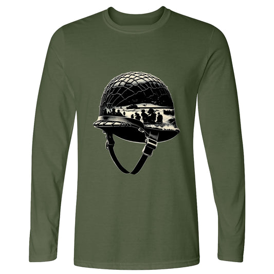 D-Day Helmet Long Sleeve T-Shirt