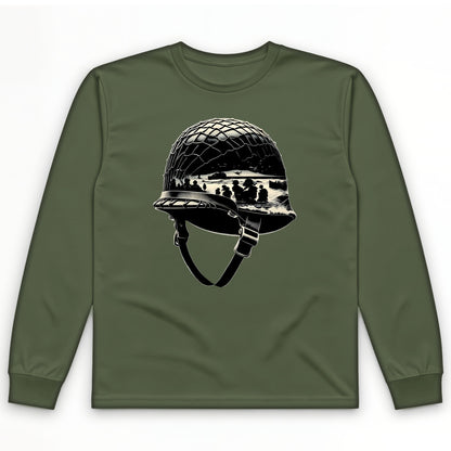 D-Day Helmet Long Sleeve T-Shirt