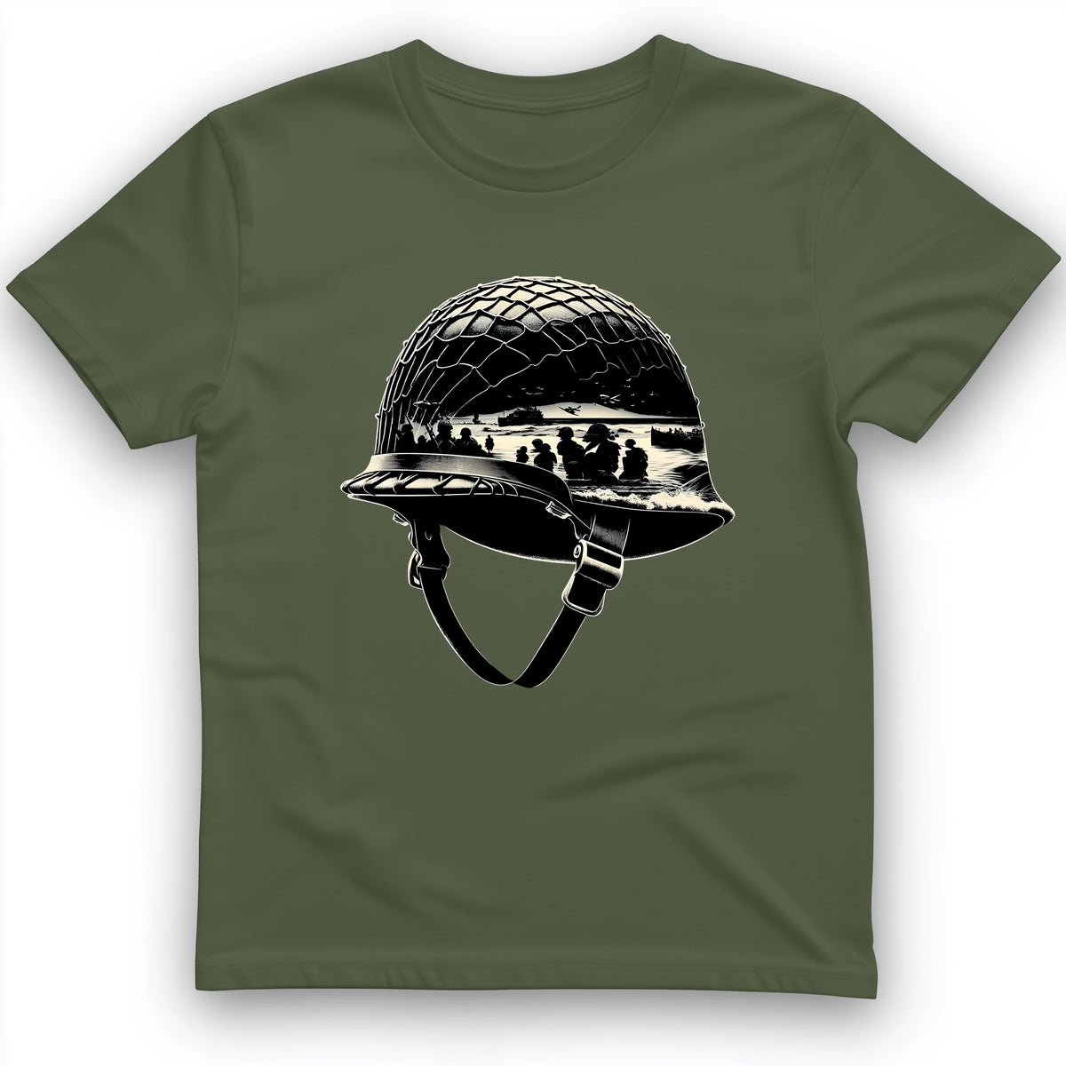D-Day Helmet T-Shirt