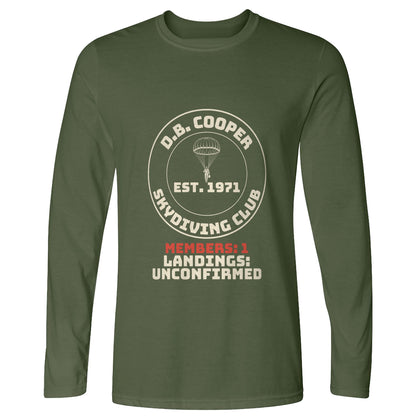 DB Cooper Skydiving Club Long Sleeve T-Shirt