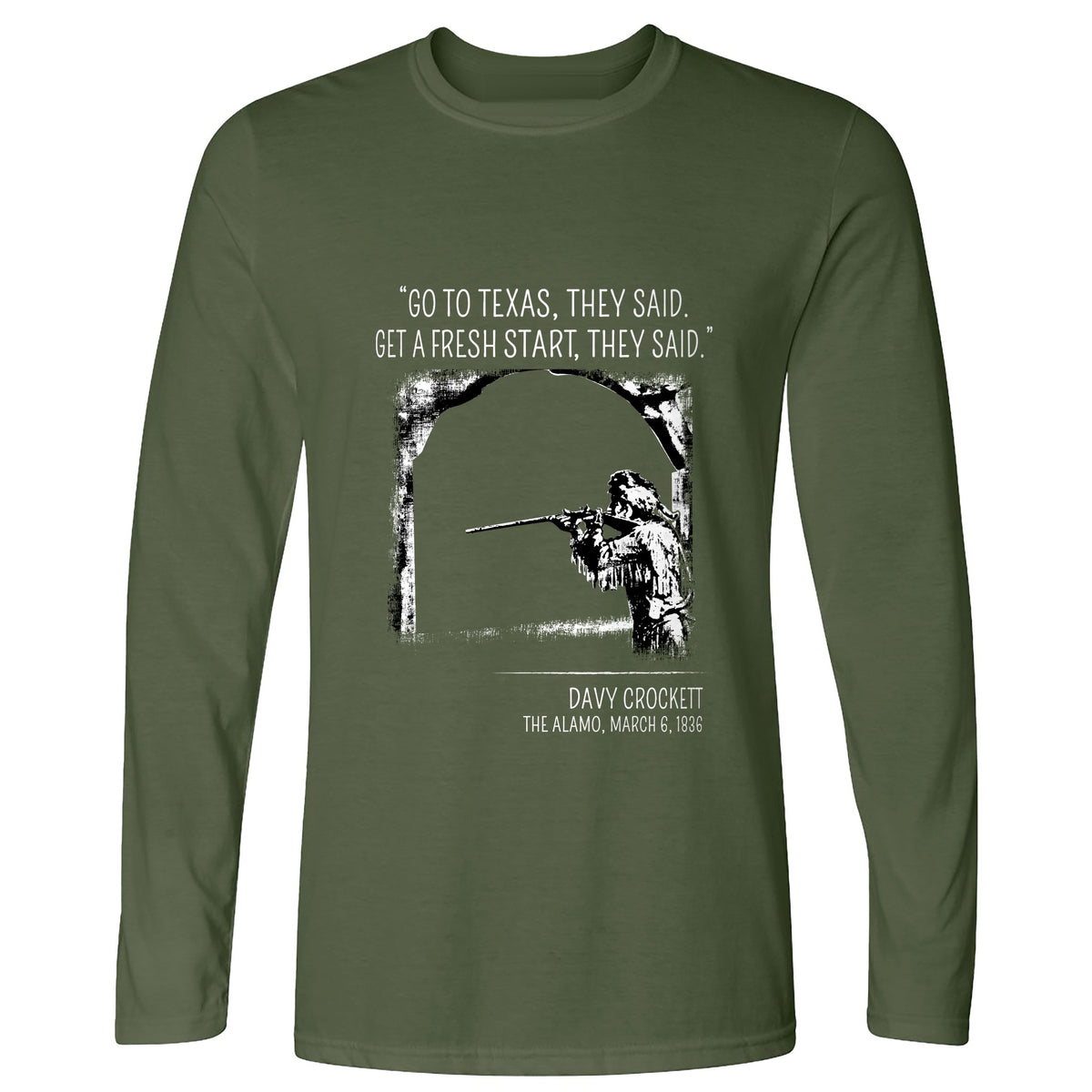 Davy Crockett Long Sleeve T-Shirt
