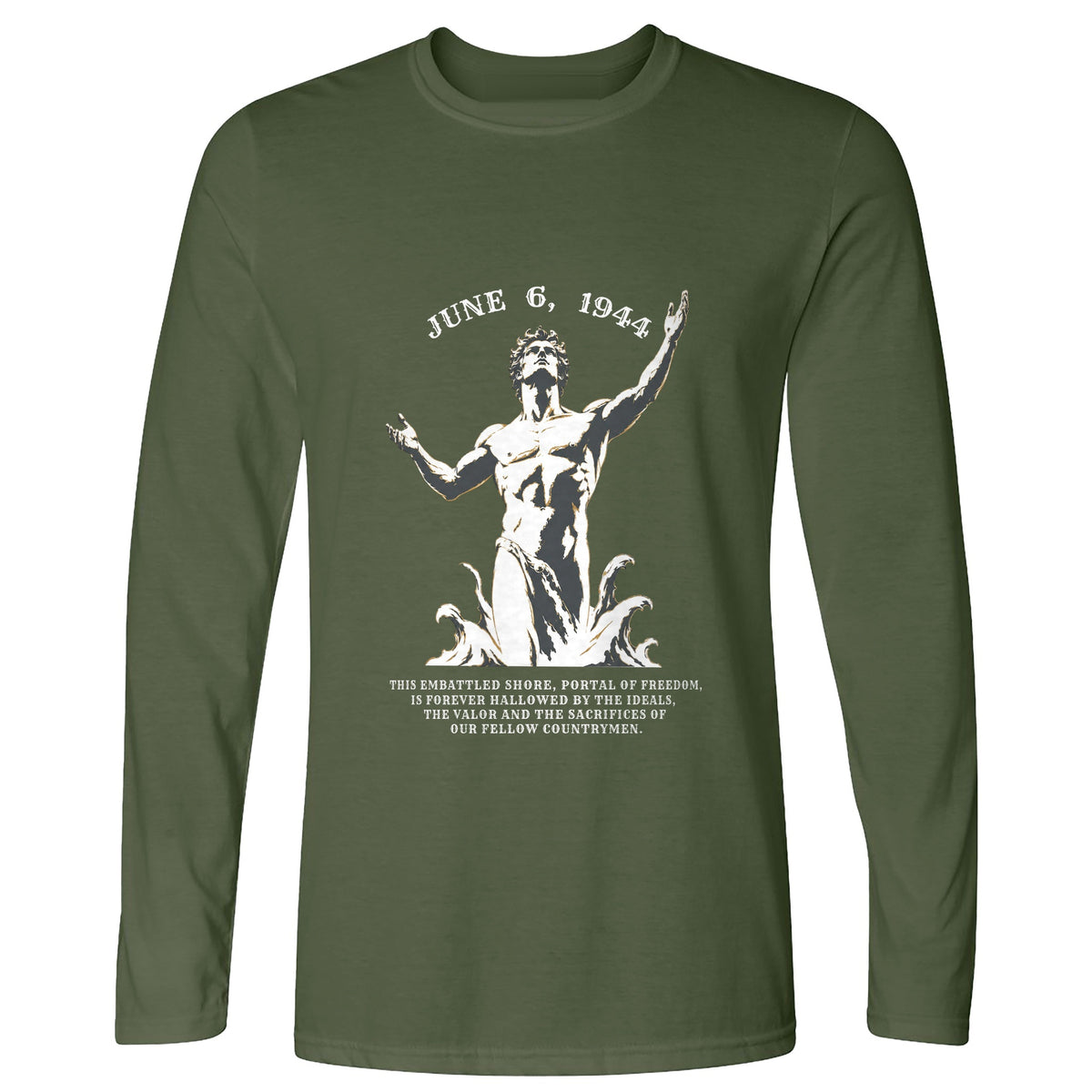 Dday Statue Long Sleeve T-Shirt
