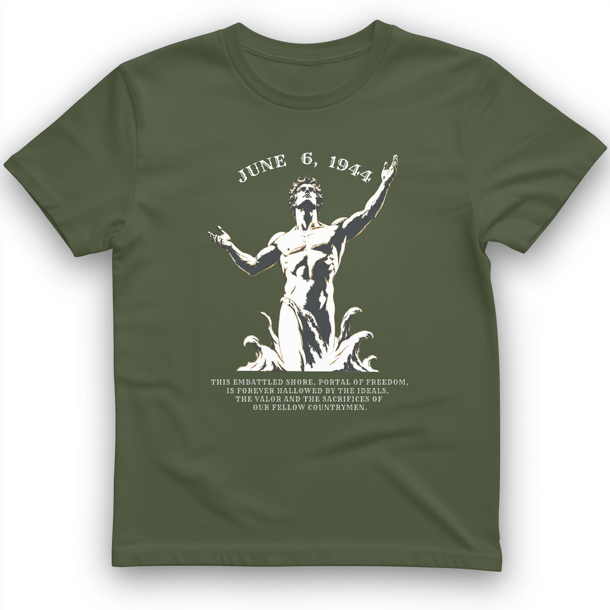 Dday Statue T-Shirt