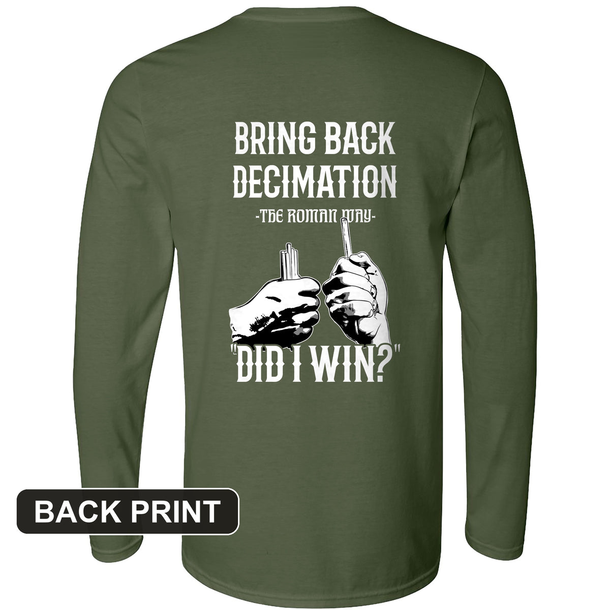 Decimation Back Print Long Sleeve T-Shirt