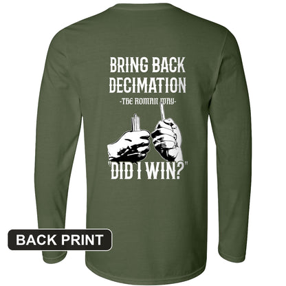 Decimation Back Print Long Sleeve T-Shirt
