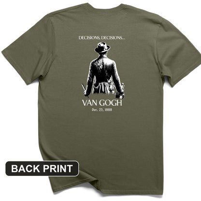 Decisions Van Gogh Back Print T-Shirt