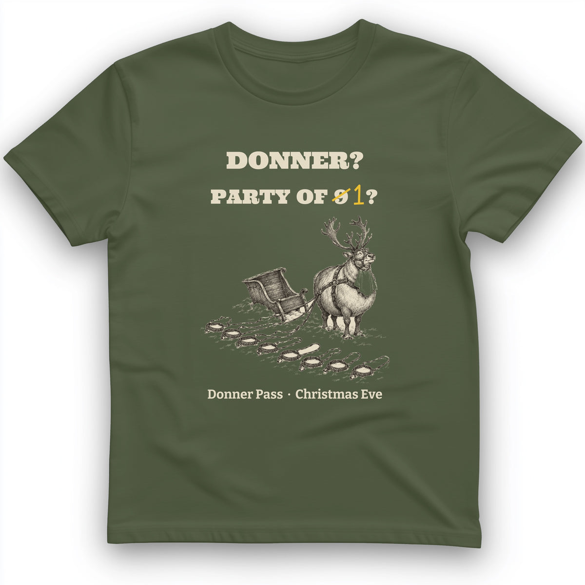 Donner Reindeer Party Of One T-Shirt