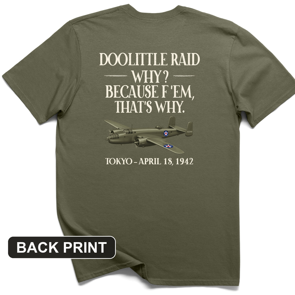 Doolittle Raid Back Print T-Shirt