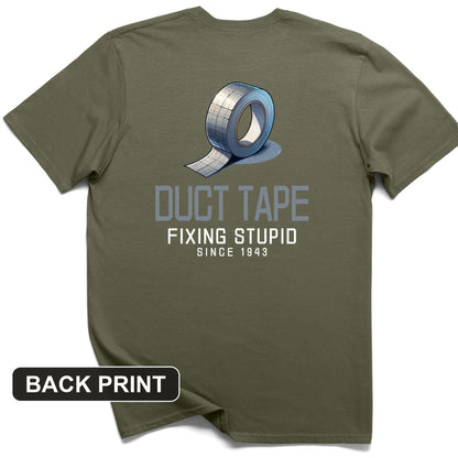 Duct Tape Back Print T-Shirt