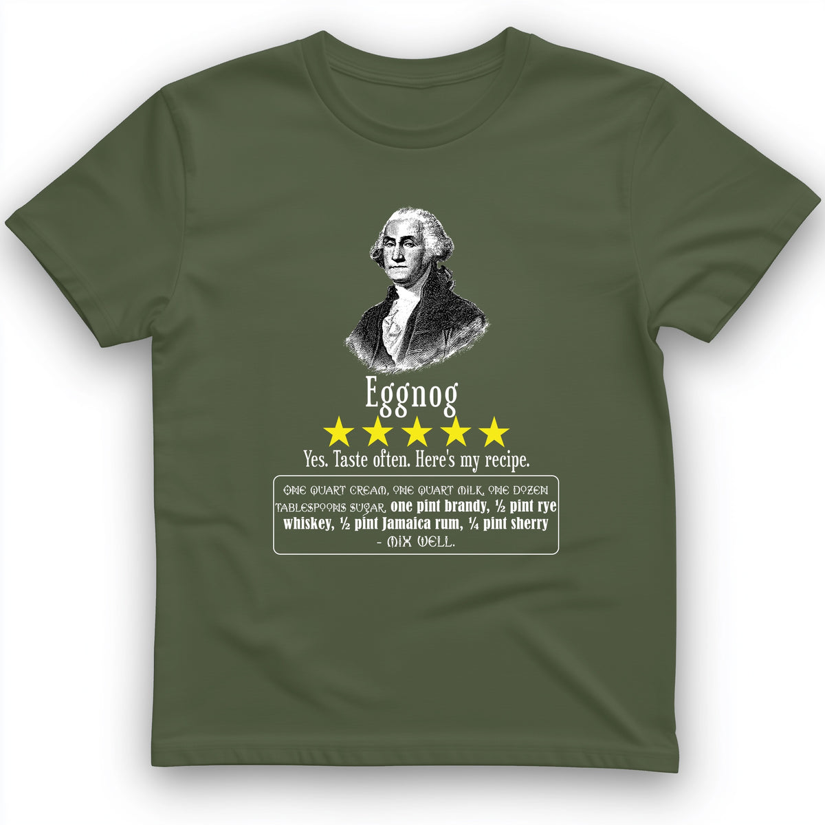 Eggnog George Washington T-Shirt