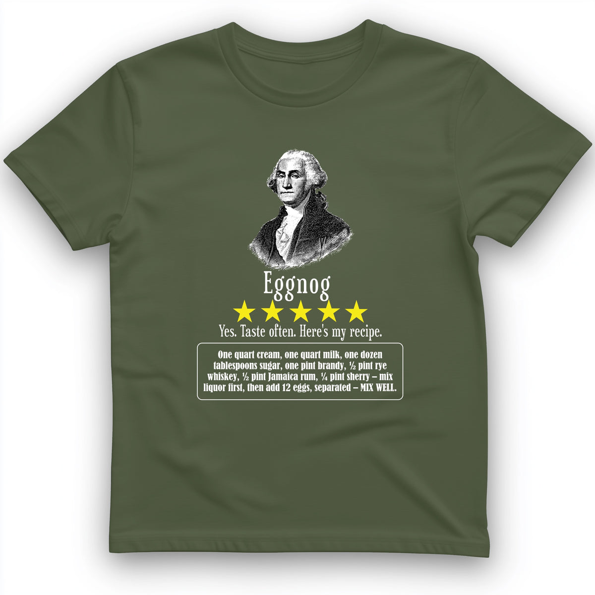 Eggnog George Washington T-Shirt