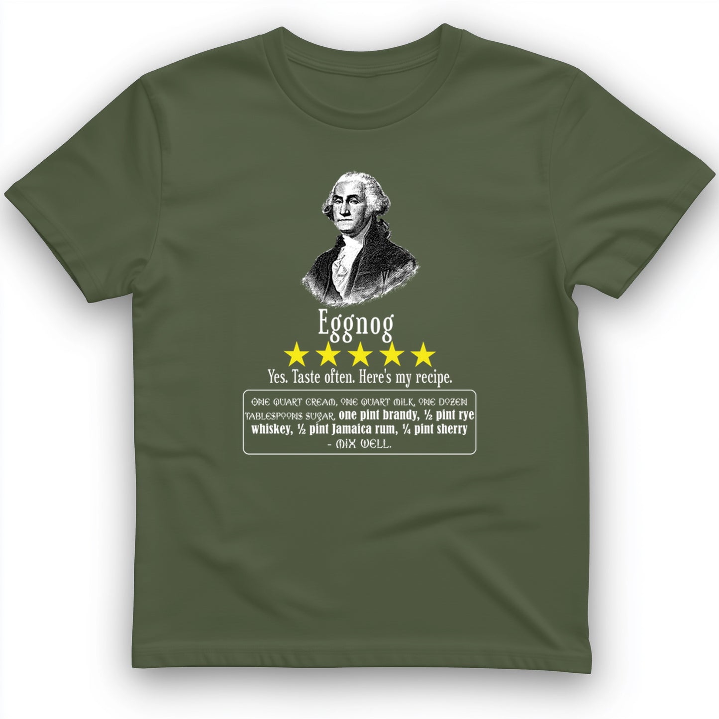 Eggnog George Washington T-Shirt