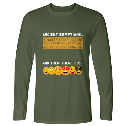 Egyptian Emoticons Long Sleeve T-Shirt