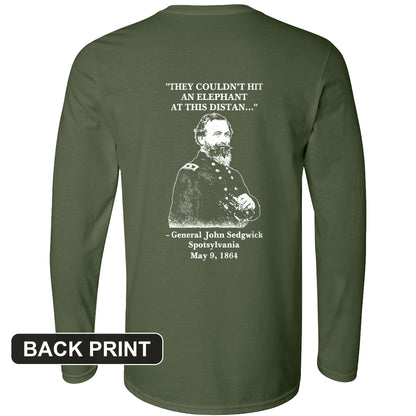 Elephant Back Print Long Sleeve T-Shirt