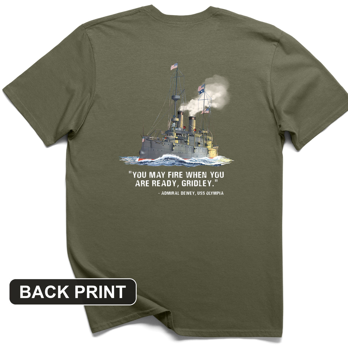 Fire When Ready Back Print T-Shirt